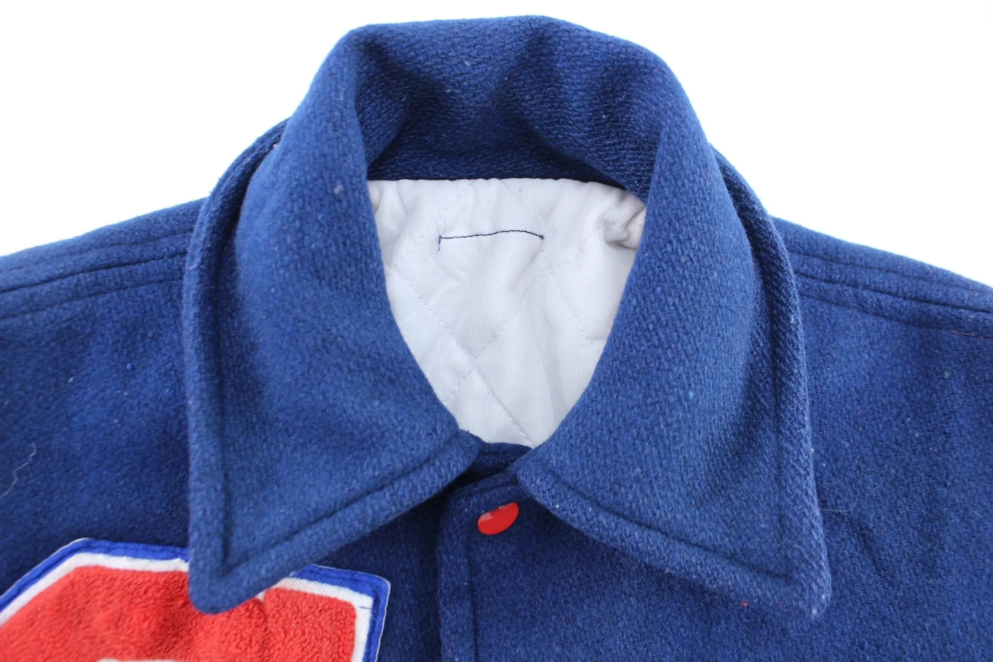 1982 Embroidered Red & Blue Varsity Jacket