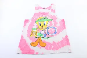 1996 Looney Tunes Lifeguard Tweety Tie-Dye Tank Top