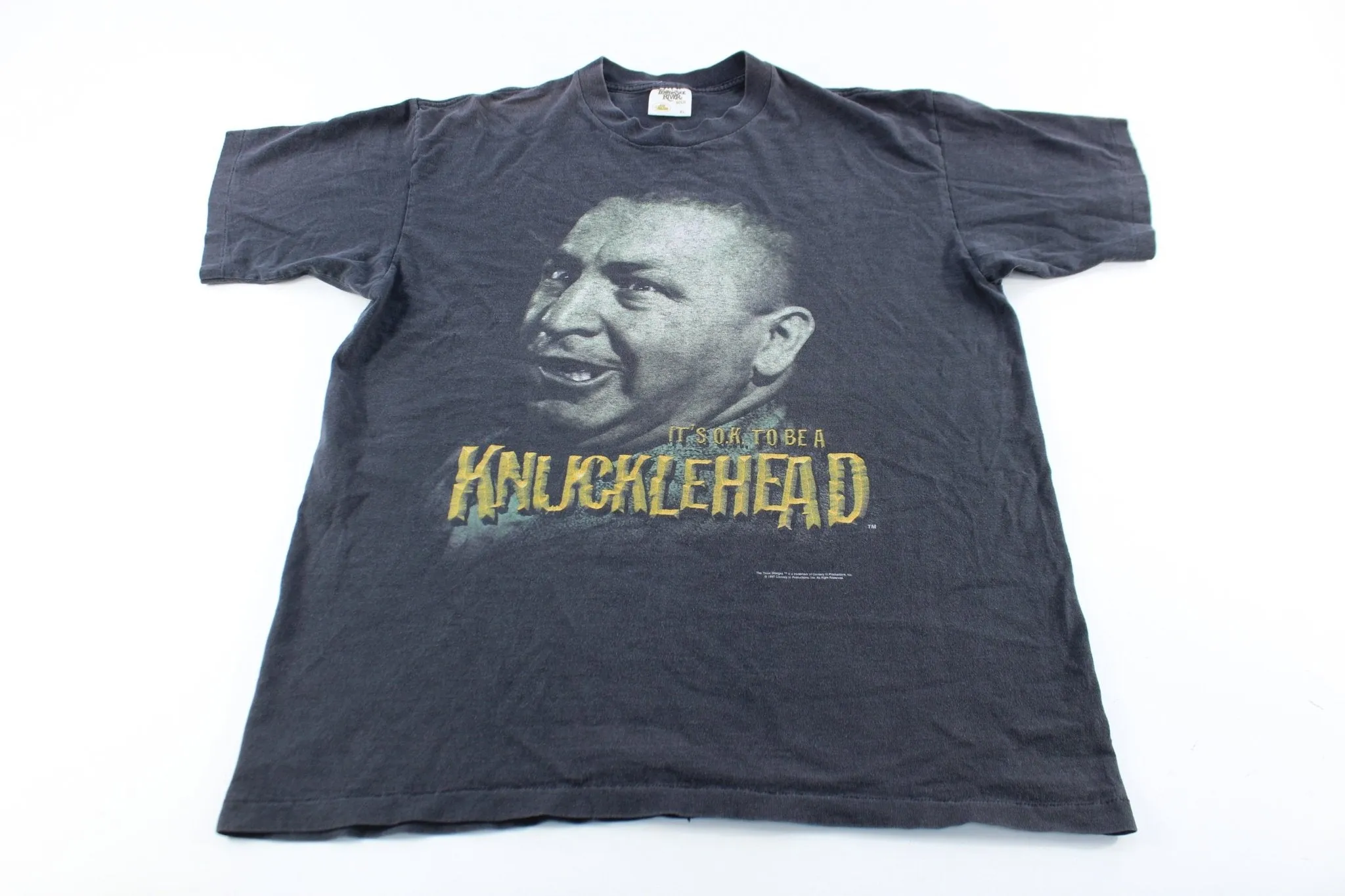 1997 The Three Stooges It's O.K. To Be A Knucklehead T-Shirt