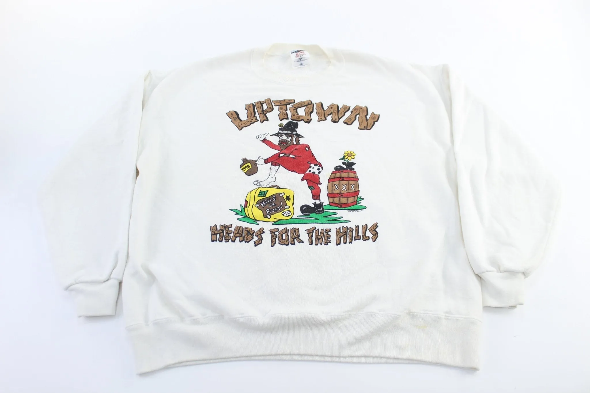 1998 Uptown Heads For The Hills Graphic Sweatshirt