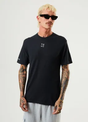 AFENDS Mens House Arrest - Retro T-Shirt - Faded Black