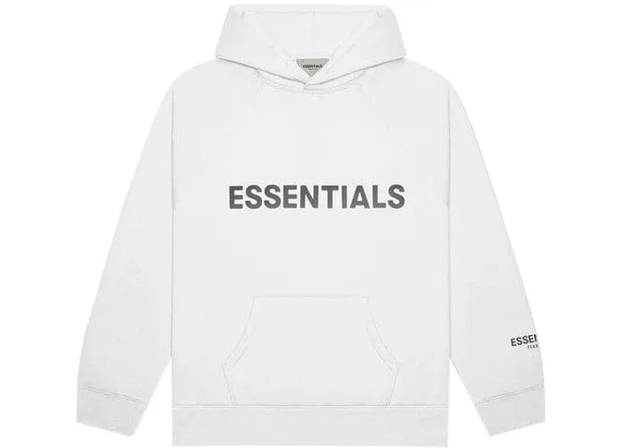 ESSENTIALS FOG 3D SILICON HOODIE WHITE