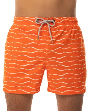 Wavy Orange Swimwear - FIN Clothing